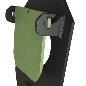 The patent pending target hinge design of the PT IDPA Practice Torso.