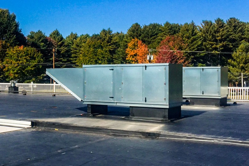 Make-Up Air Unit on a commercial shooting range