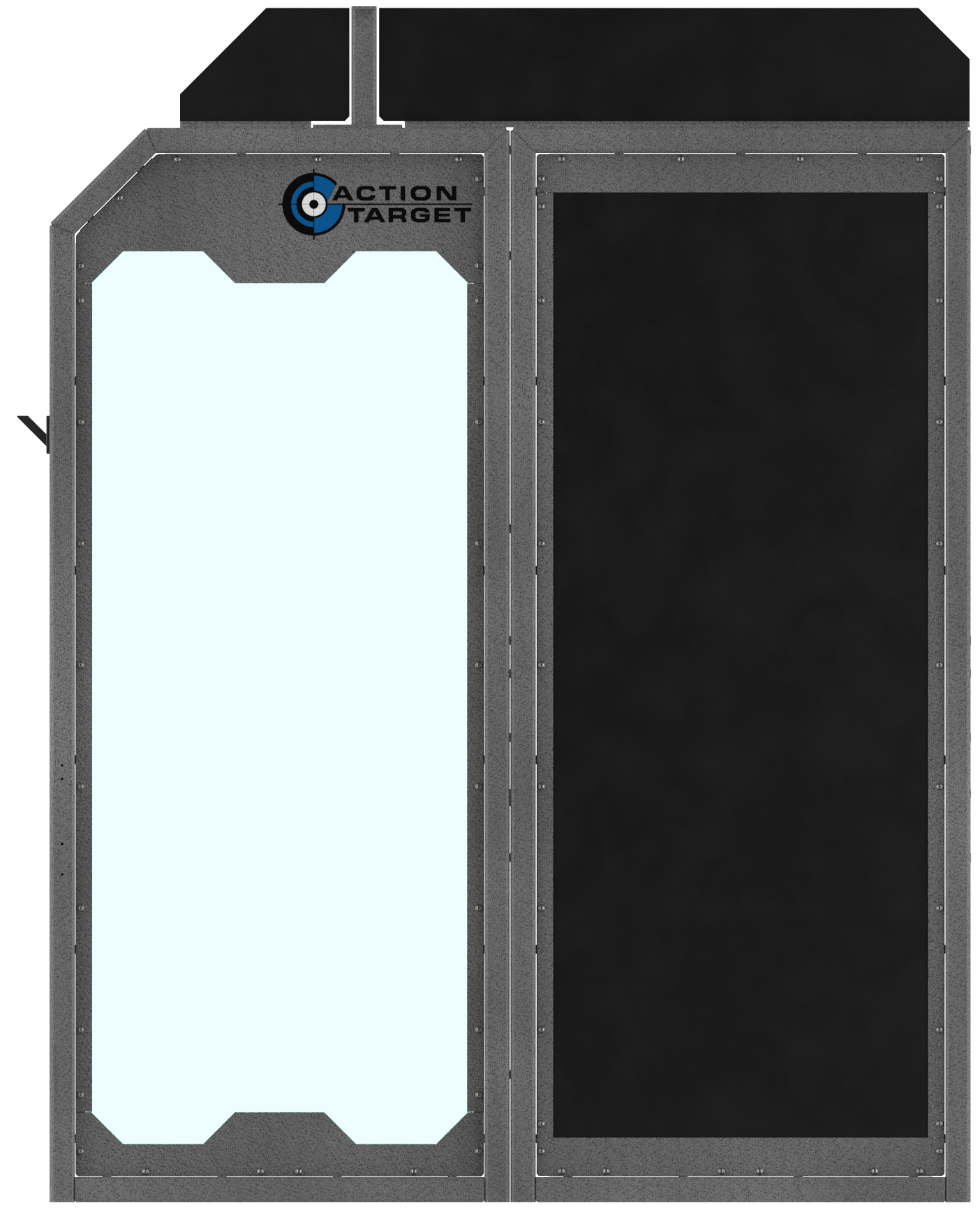 Sentry Stall split glass configuration