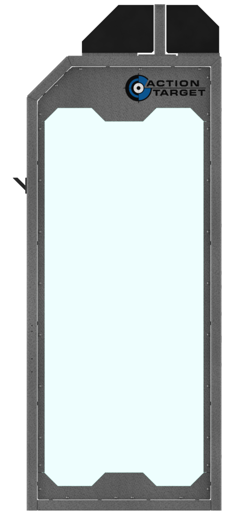 Sentry stall with glass panel
