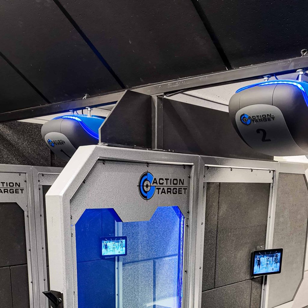 close up of brass deflector