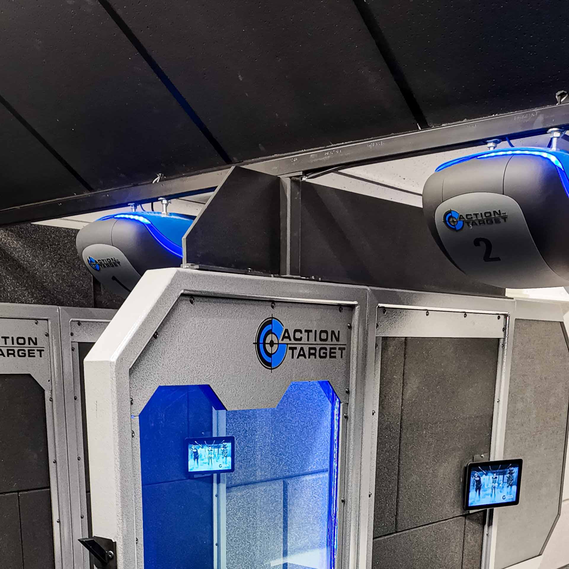 close up of brass deflector