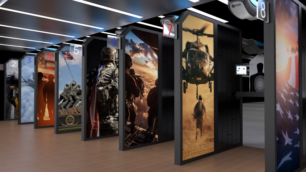 Sentry Prestige stall with custom graphics