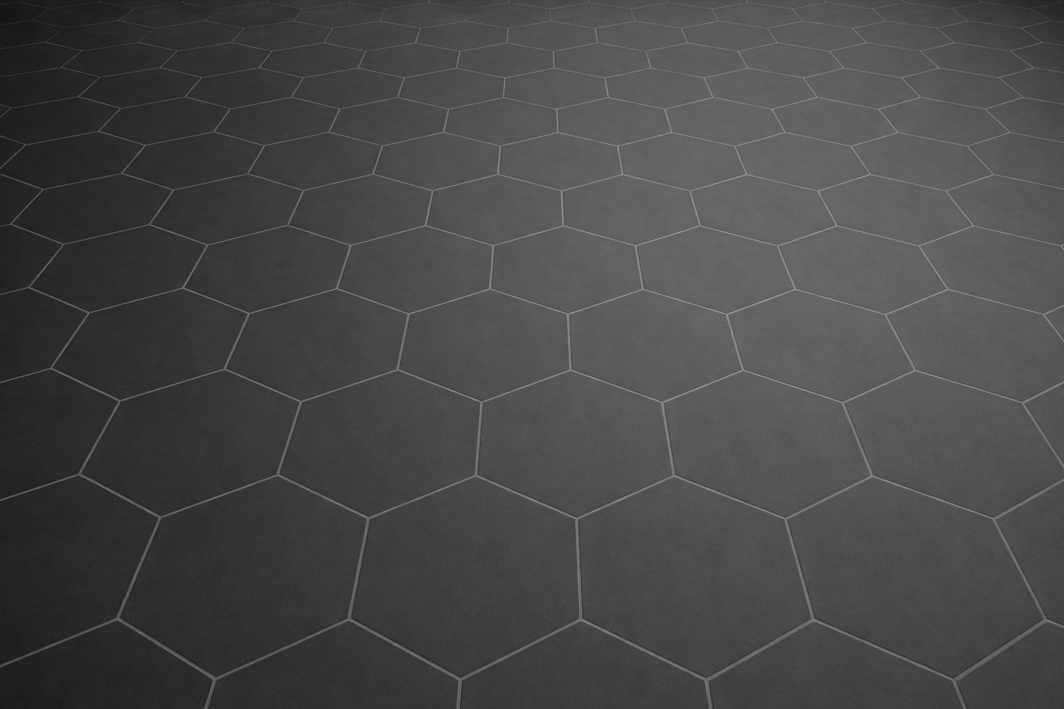 Hexagon porcelain tile flooring